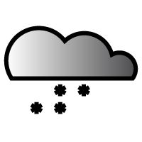 coperto, un po' di neve